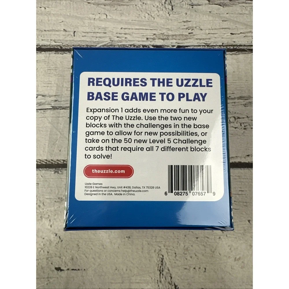 The Uzzle Family Educational Board Game Expansion1 Included (NEW) Factory Sealed